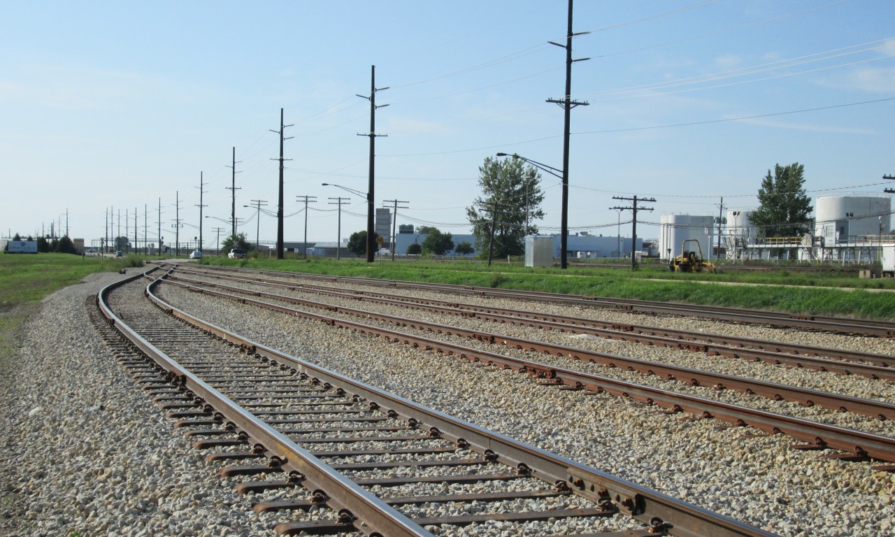 A series of railway tracks